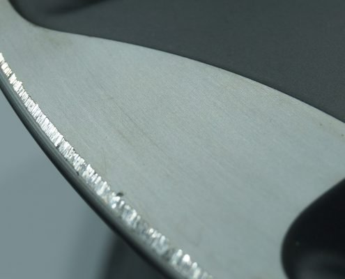 Audi-Felge mit Bordsteinschaden