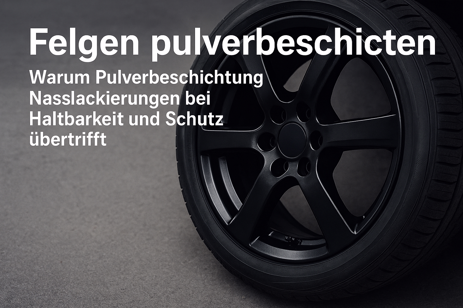 Felgen pulverbeschichten: Warum Pulverbeschichtung Nasslackierungen bei Haltbarkeit und Schutz übertrifft