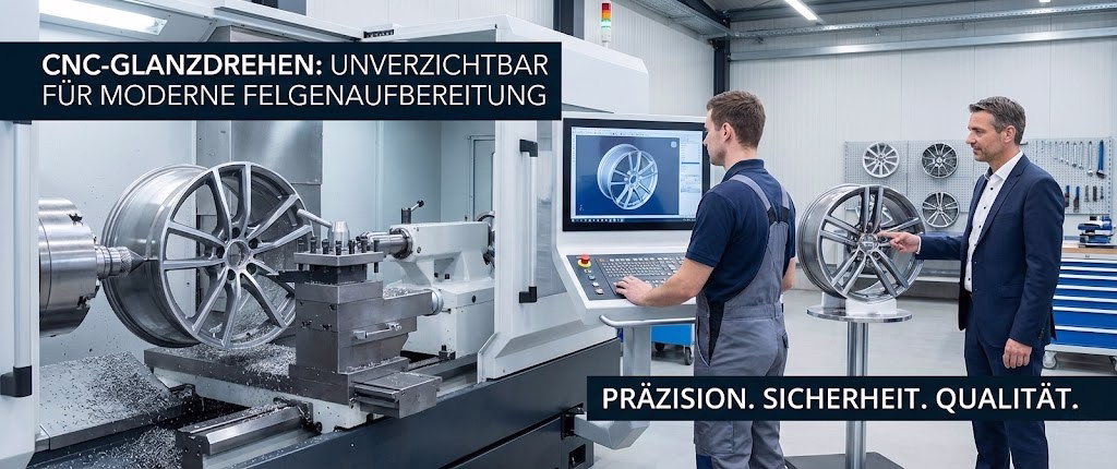 Warum CNC-Drehmaschinen zum Glanzdrehen von Felgen für die moderne Felgenaufbereitung unverzichtbar sind